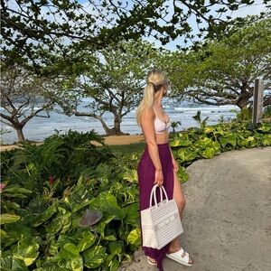 White Fox Purple Maxi Skirt Cover Up